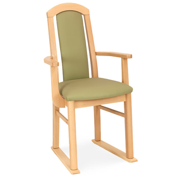 Lodge Dining Chair in waterproof Panaz Aston Waterproof Faux Leather