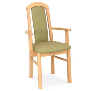 Lodge Dining Chair in waterproof Panaz Aston Waterproof Faux Leather