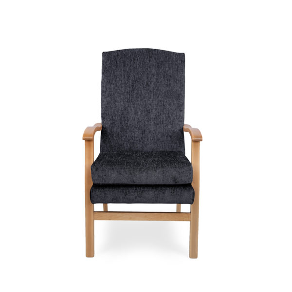 Deepdale High Back Care Chair in waterproof Chenille